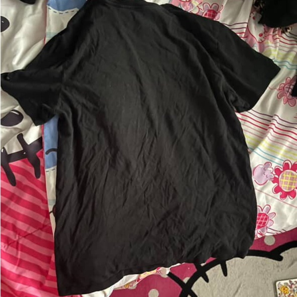 Guess Black Tee with Blue and Silver Graphic - Picture 2 of 2